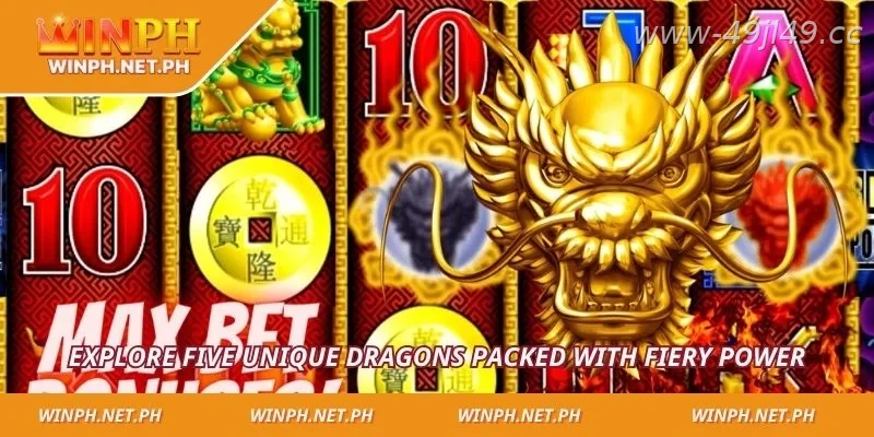 5 Dragons bonus features and powerful dragon symbols