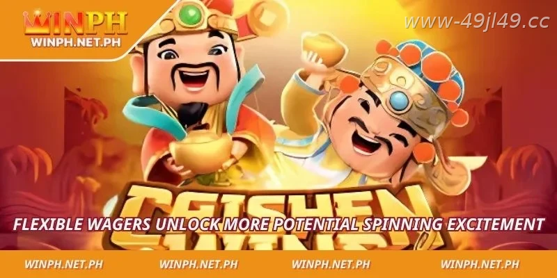 Flexible betting levels inside Caishen Wins