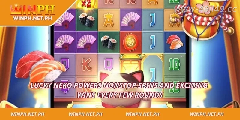 Lucky Neko delivers frequent bonus features and larger payouts